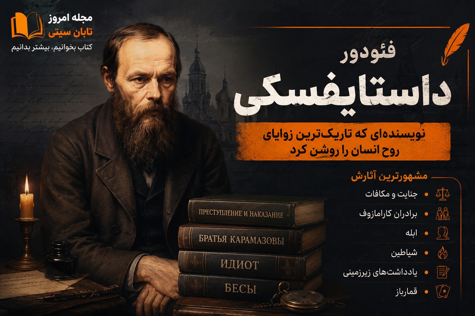 فئودور داستایفسکی؛ نویسنده‌ای که به اعماق روح انسان سفر کرد