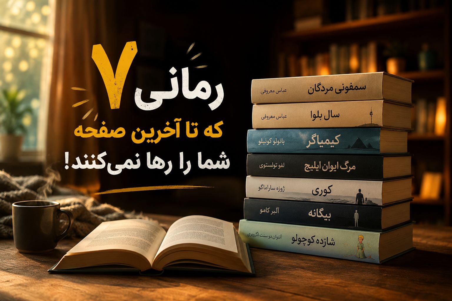 ۷ رمانی که تا آخرین صفحه شما را رها نمی‌کنند